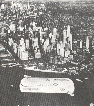 Illustration for article titled 12 Radical, Unbuilt Airports From 100 Years of Air Travel